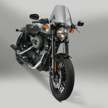 Load image into Gallery viewer, National Cycle Deflector Screen w/ Handlebar 7/8 and 1 in. U-Clamp - Tint - Detail View