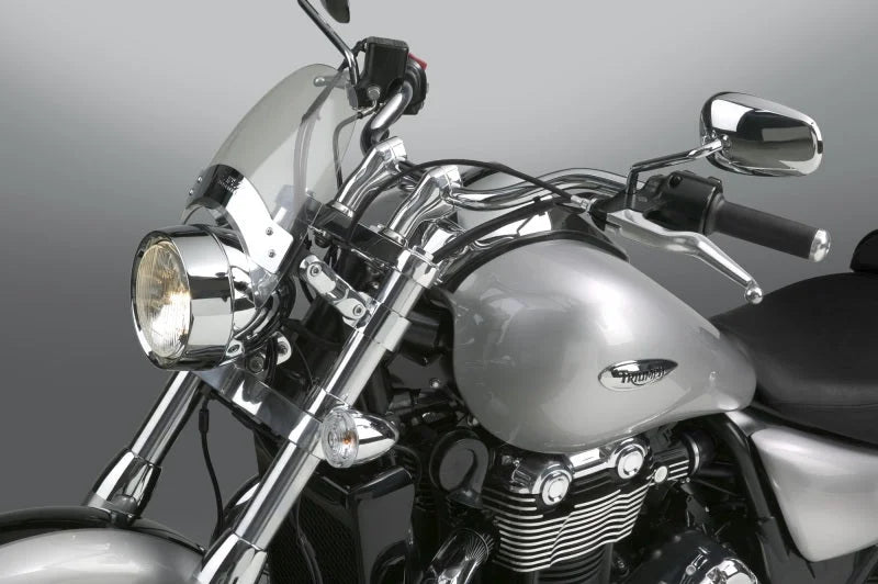 National Cycle Fits 52-56 mm. O.D. Flyscreen - Chrome - Lt. Tint - Main Product View