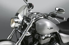 Load image into Gallery viewer, National Cycle Fits 52-56 mm. O.D. Flyscreen - Chrome - Lt. Tint - Main Product View