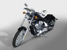Load image into Gallery viewer, National Cycle Fits 52-56 mm. O.D. Flyscreen - Chrome - Lt. Tint - Side View