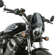 Load image into Gallery viewer, National Cycle Fits Up to 43 mm. O.D. Flyscreen - Black - Dark Tint - Side View