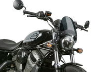 Load image into Gallery viewer, National Cycle Fits Up to 43 mm. O.D. Flyscreen - Black - Dark Tint - Side View