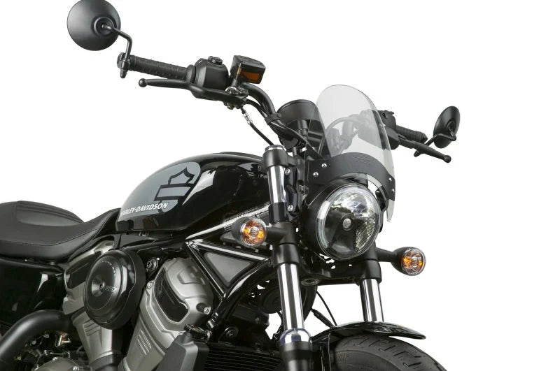 National Cycle Fits Up to 43 mm. O.D. Flyscreen-Chrome Lt. Tint - Back View