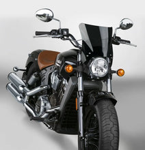 Load image into Gallery viewer, National Cycle Fits up to 48 mm. O.D. Mohawk Black Hardware/Straight Bracket/Windshield - Dark Tint - Side View