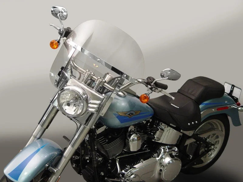 National Cycle Harley Davidson/Honda/Indian/Kawasaki/Suzuki/ Yamaha Chopped Heavy Duty Windshield - Main Product View