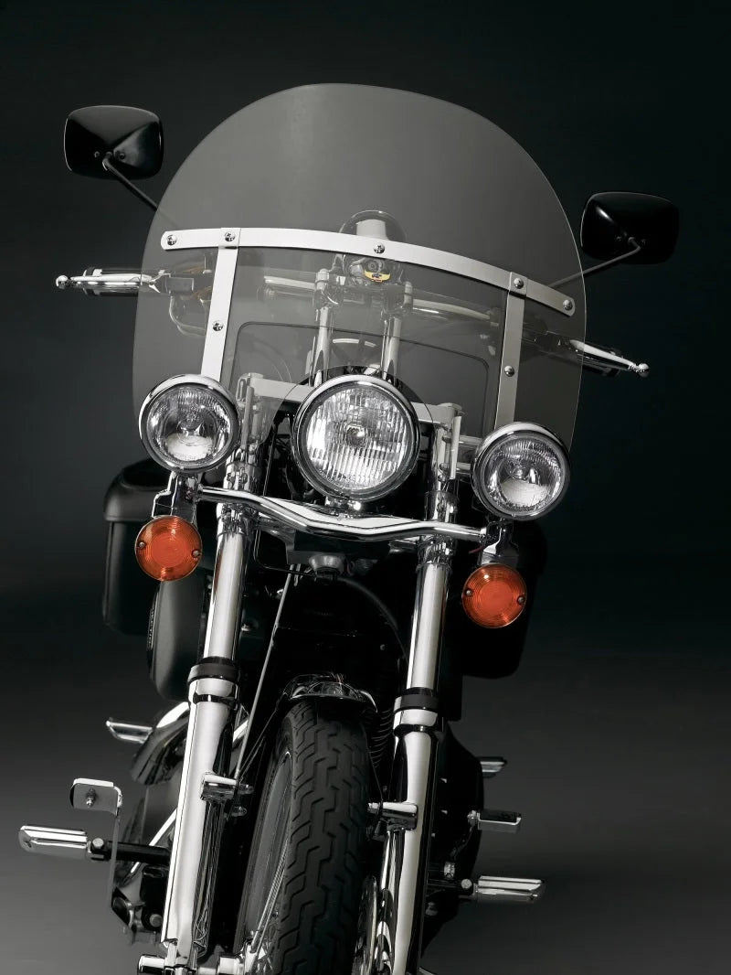 National Cycle Harley Davidson/Honda/Indian/Kawasaki/Suzuki/ Yamaha Chopped Heavy Duty Windshield - Installation View