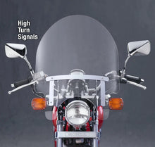 Load image into Gallery viewer, National Cycle Harley/ Honda/ Kymco/ Suzuki Dakota 3.0 Windshield Hi-Turn Signals