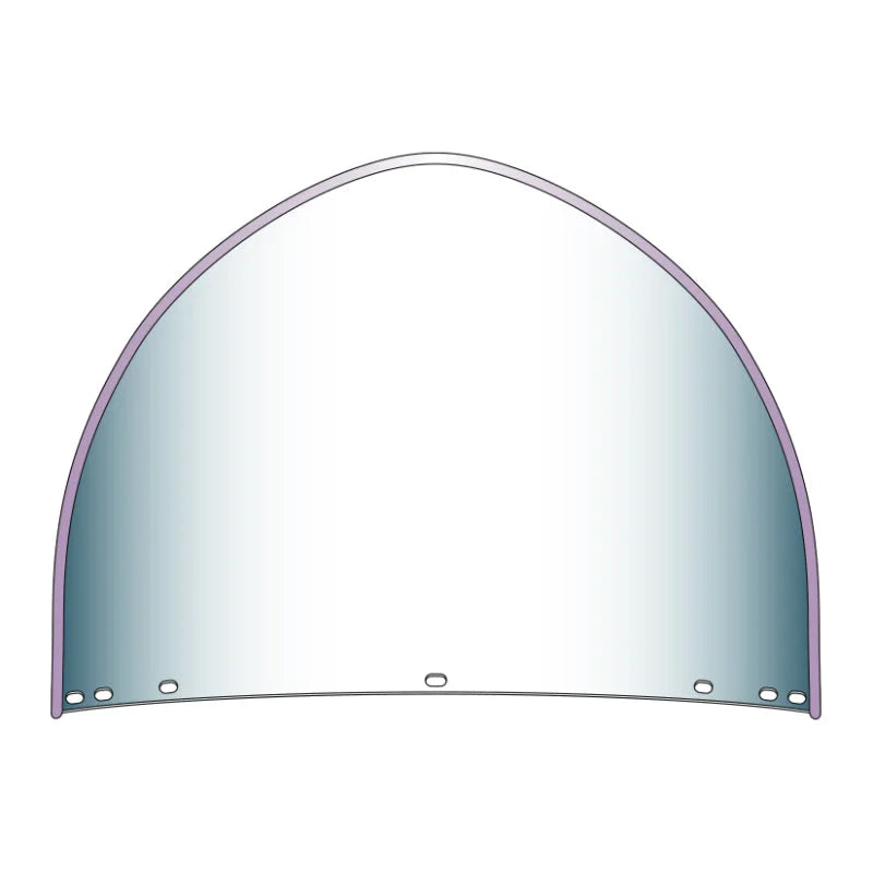 National Cycle Heritage Peaked Top Replacement Beaded Windshield 7 Bolt-Clear