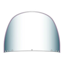 Load image into Gallery viewer, National Cycle Heritage Standard Top Rounded Replacement Beaded Windshield 5 Bolt - Clear