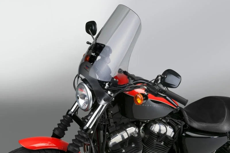 National Cycle Street Shield w/ Handlebar 1 in. Quick Set - Tint - Back View