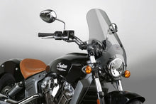 Load image into Gallery viewer, National Cycle Street Shield w/ Handlebar 1 in. Quick Set - Tint - Installation View