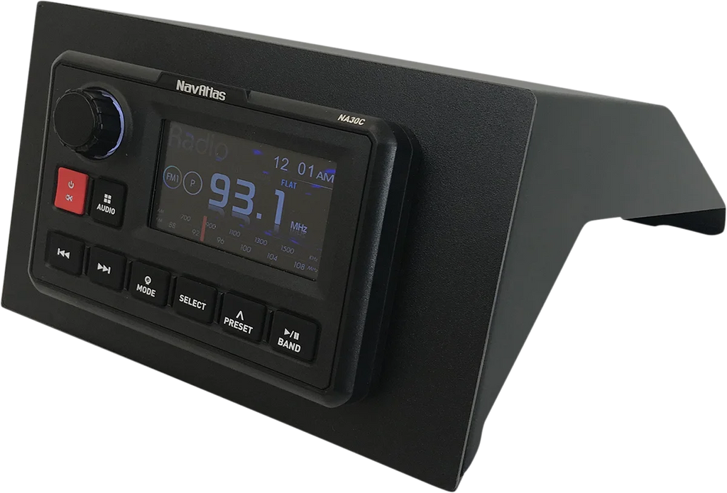 NavAtlas AM/FM Weather Band Radio - Bluetooth NA30C - Side View