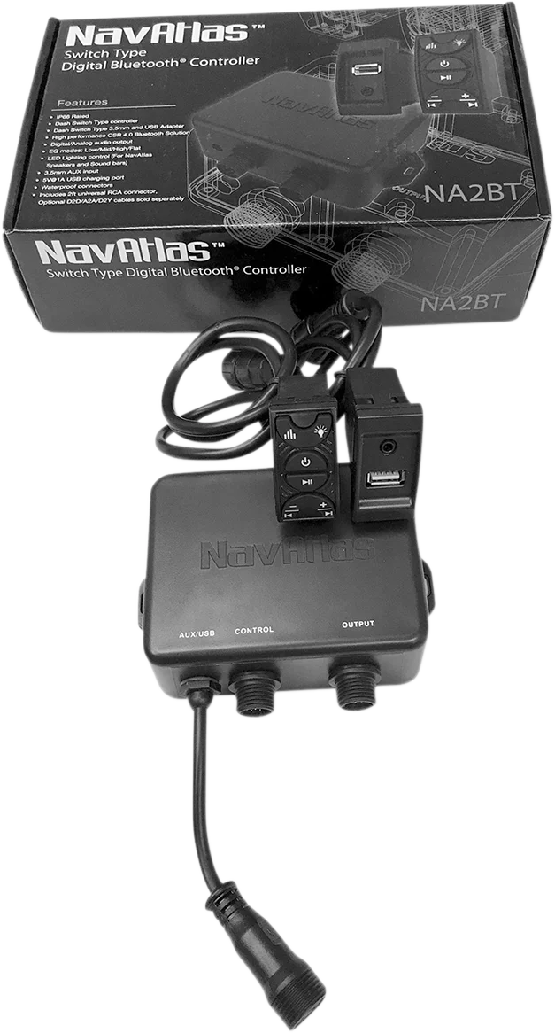 NavAtlas Bluetooth Controller - with USB Input NA2BT - Side View