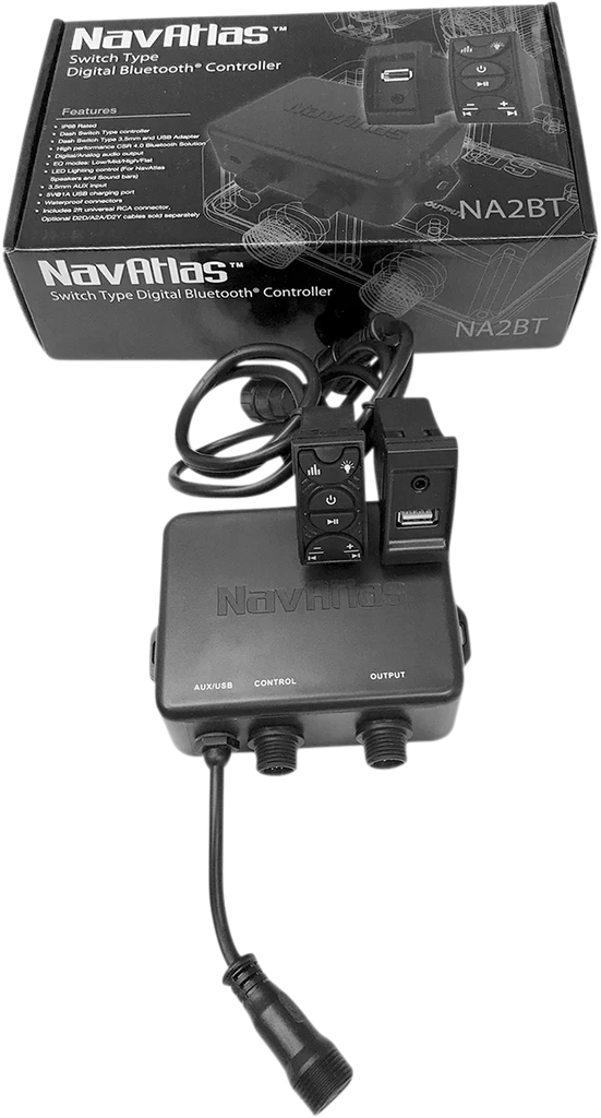 NavAtlas Bluetooth Controller - with USB Input NA2BT - Side View