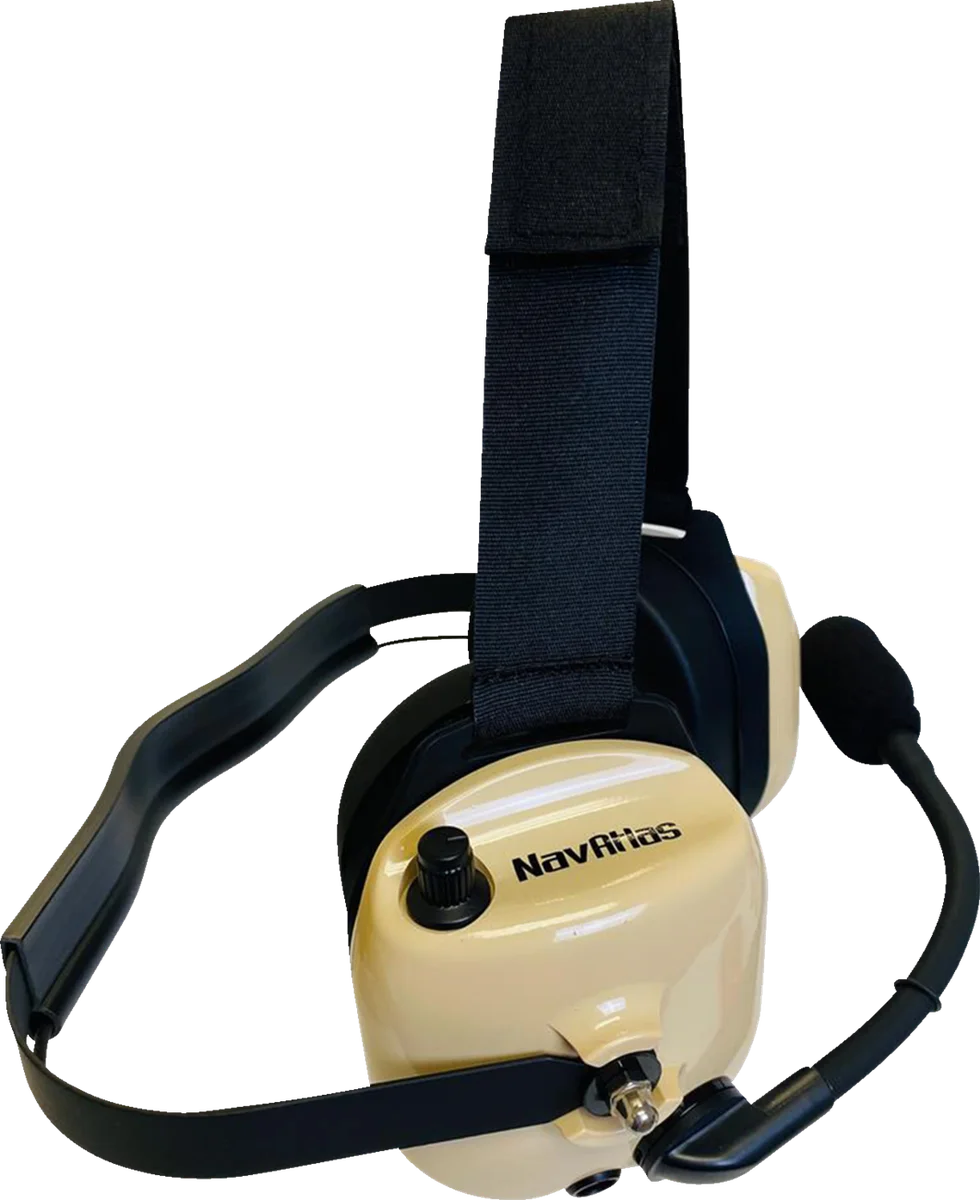 NavAtlas Headset - Behind-the-Head - Stereo/VOX - Beige NB202BE - Back View