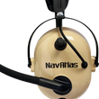 Load image into Gallery viewer, NavAtlas Headset - Over-the-Head - Stereo/VOX - Beige NO303BE - Back View