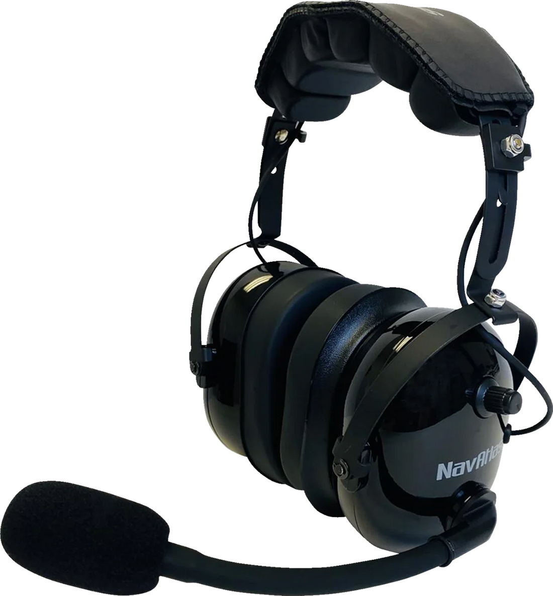 NavAtlas Headset - Over-the-Head - Stereo/VOX - Black NO303BK - Side View