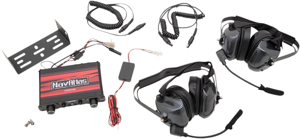 NavAtlas Intercom System - Behind the Head Style Headset NIB220PK - Side View