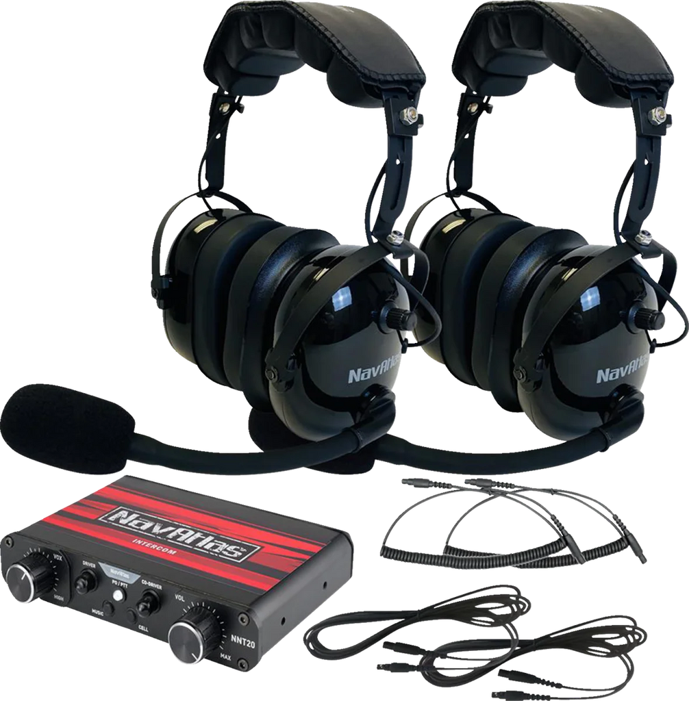 NavAtlas Intercom/Headset Kit - 2-Seat - Black NIO231PK - Main Product View