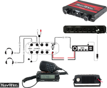 Load image into Gallery viewer, NavAtlas Intercom/Headset Kit - 2-Seat - Black NIO231PK - Back View