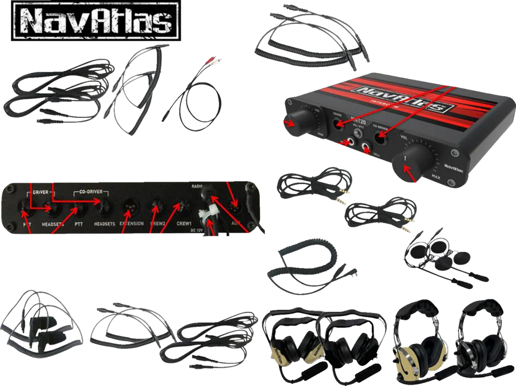 NavAtlas Intercom/Headset Kit - 2-Seat - Black NIO231PK - Additional View 6
