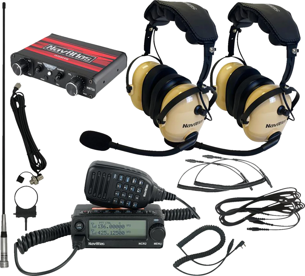 NavAtlas Intercom/Radio and Headset Kit - 2-Seat - Beige NI2ROHBE2 - Main Product View