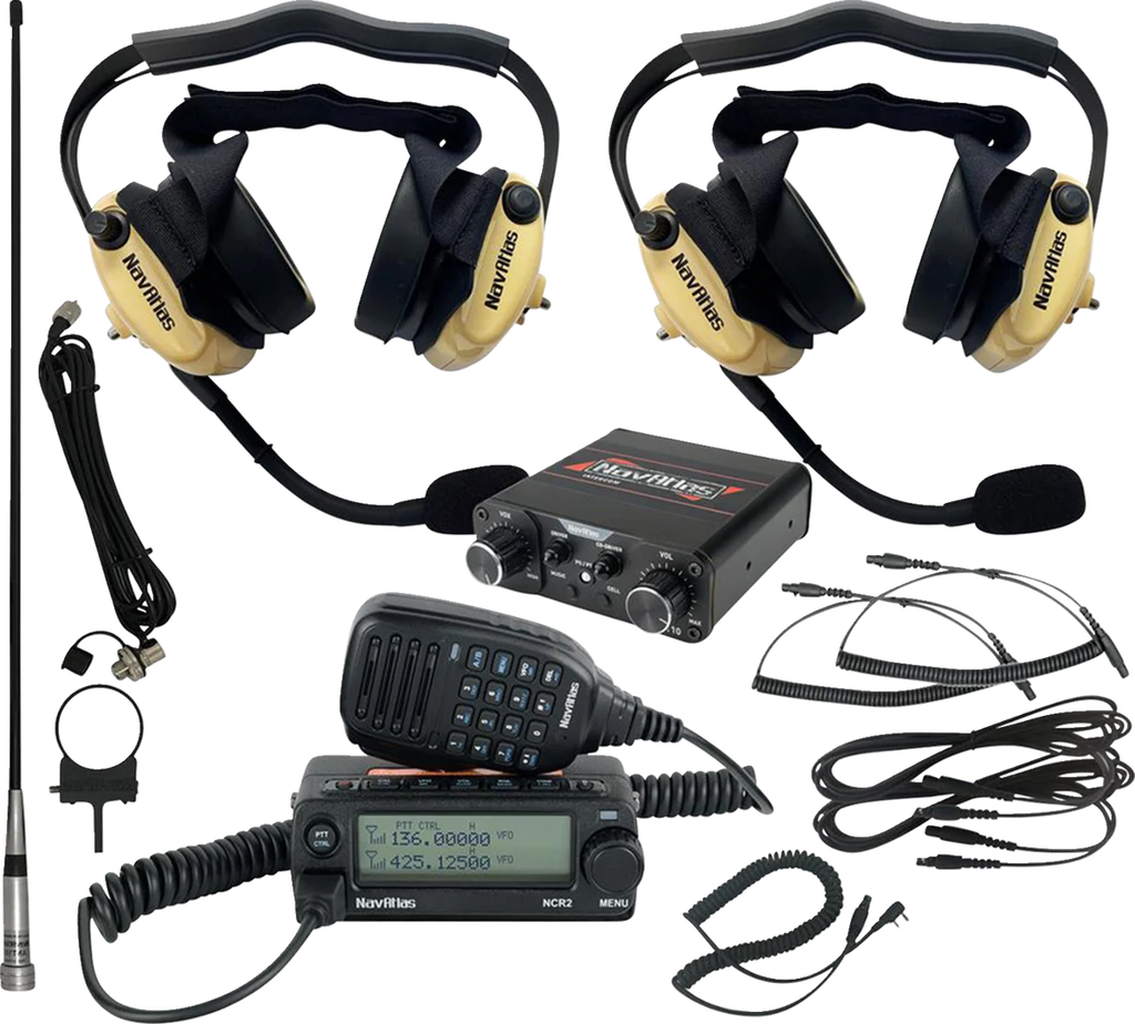 NavAtlas Intercom/Radio and Headset Kit - 2-Seat - Beige NIRBHBE2 - Main Product View