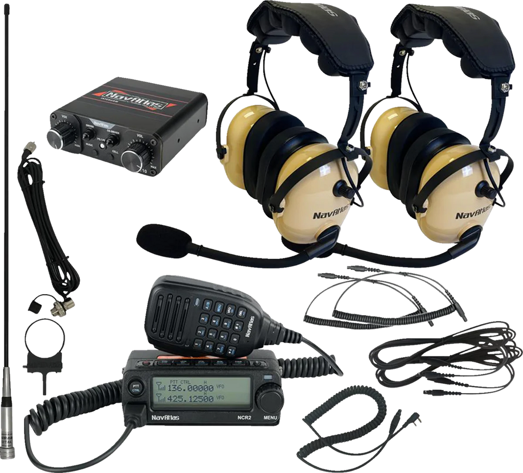 NavAtlas Intercom/Radio and Headset Kit - 2-Seat - Beige NIROHBE2 - Main Product View