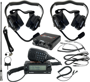 NavAtlas Intercom/Radio and Headset Kit - 2-Seat - Black NIRBHBK2 - Main Product View