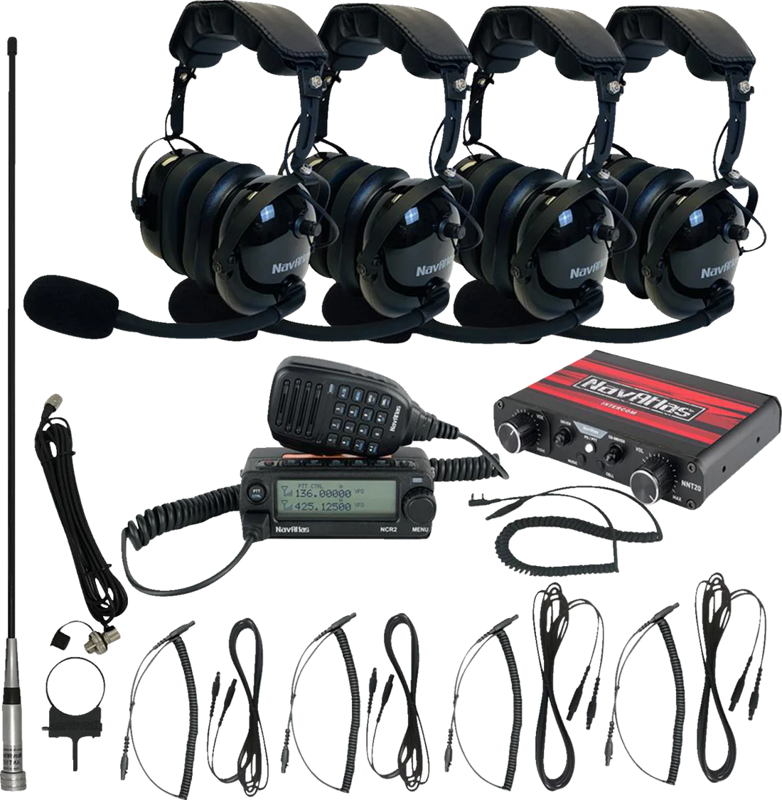 NavAtlas Intercom/Radio and Headset Kit - 4-Seat - Beige NI2ROHBE4 - Additional View 8
