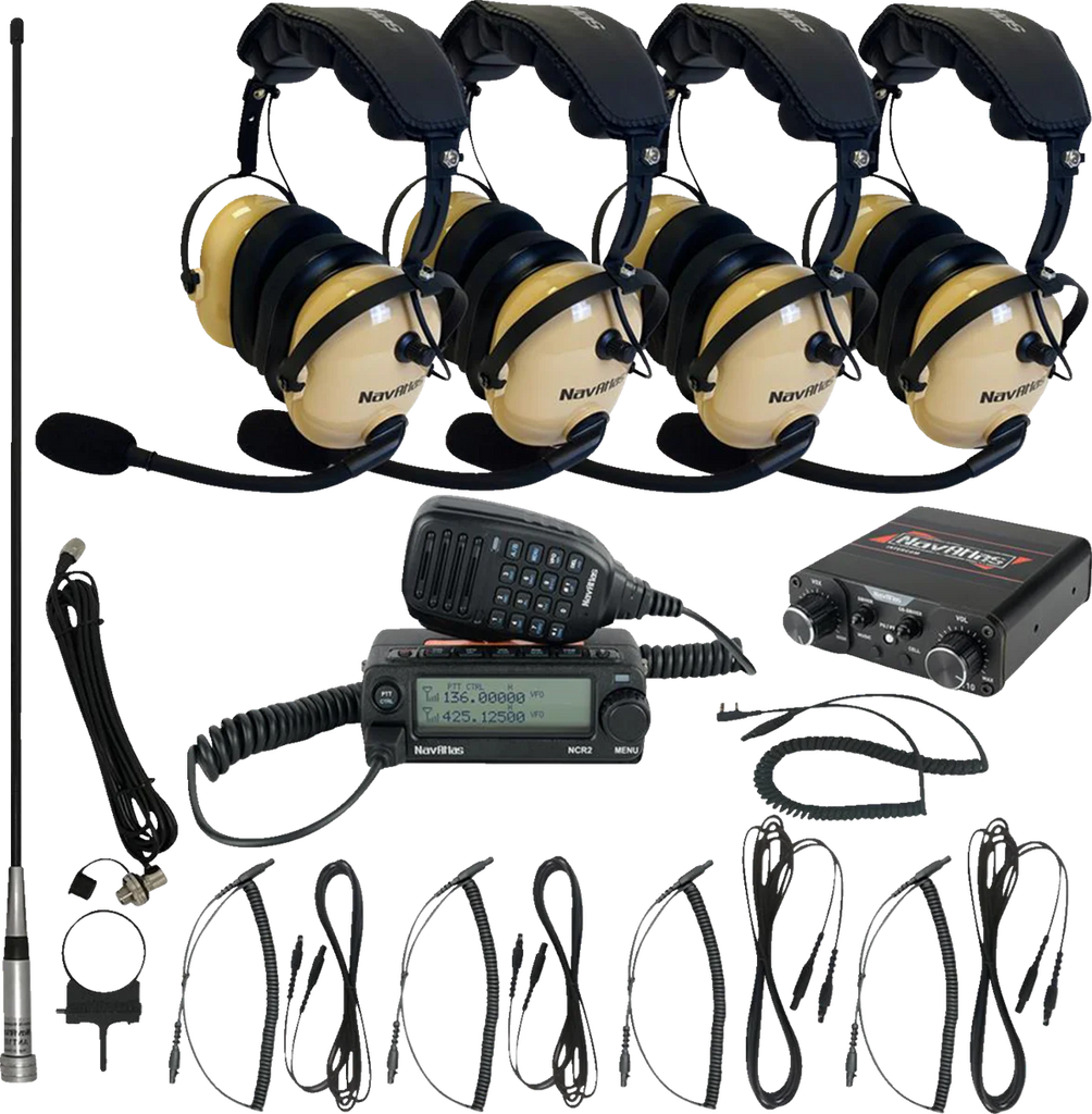 NavAtlas Intercom/Radio and Headset Kit - 4-Seat - Beige NIROHBE4 - Main Product View
