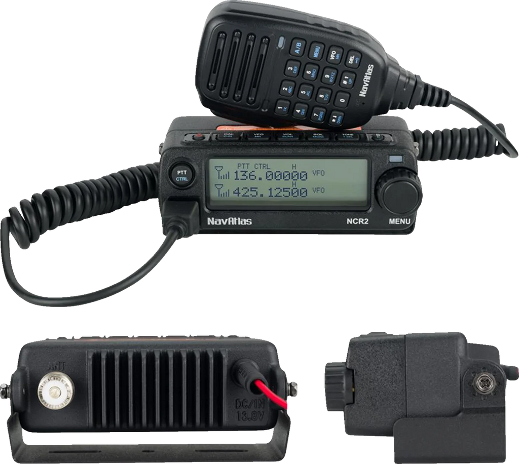 NavAtlas Intercom/Radio and Headset Kit - 4-Seat - Black NI2ROHBK4 - Back View