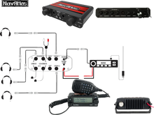 Load image into Gallery viewer, NavAtlas Intercom/Radio and Headset Kit - 4-Seat - Black NI2ROHBK4 - Additional View 7