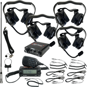 NavAtlas Intercom/Radio and Headset Kit - 4-Seat - Black NIRBHBK4 - Main Product View