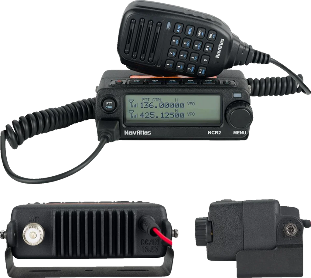 NavAtlas Intercom/Radio and Headset Kit - 4-Seat - Black NIRBHBK4 - Back View