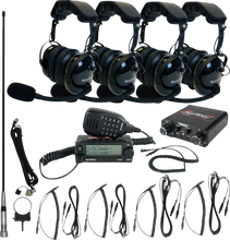 Load image into Gallery viewer, NavAtlas Intercom/Radio and Headset Kit - 4-Seat - Black NIROHBK4 - Main Product View