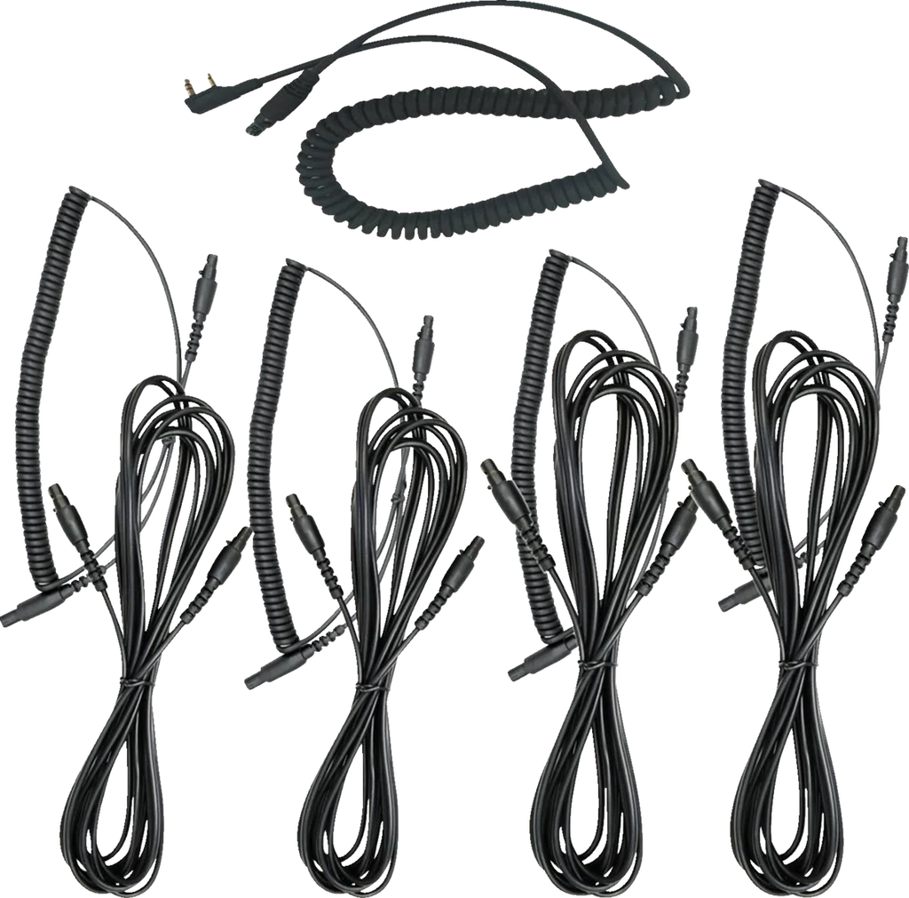 NavAtlas Intercom/Radio and Headset Kit - 4-Seat - Black NIROHBK4 - Side View