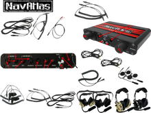 Load image into Gallery viewer, NavAtlas Intercom/Radio and In-Helmet Headset Kit - 2-Seat - Black NI2RIH2 - Back View