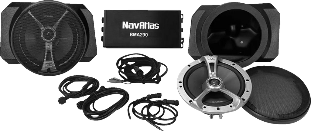 NavAtlas Kick Panel Speaker Kit - 6-1/2" - X3 NX365KPPK - Side View