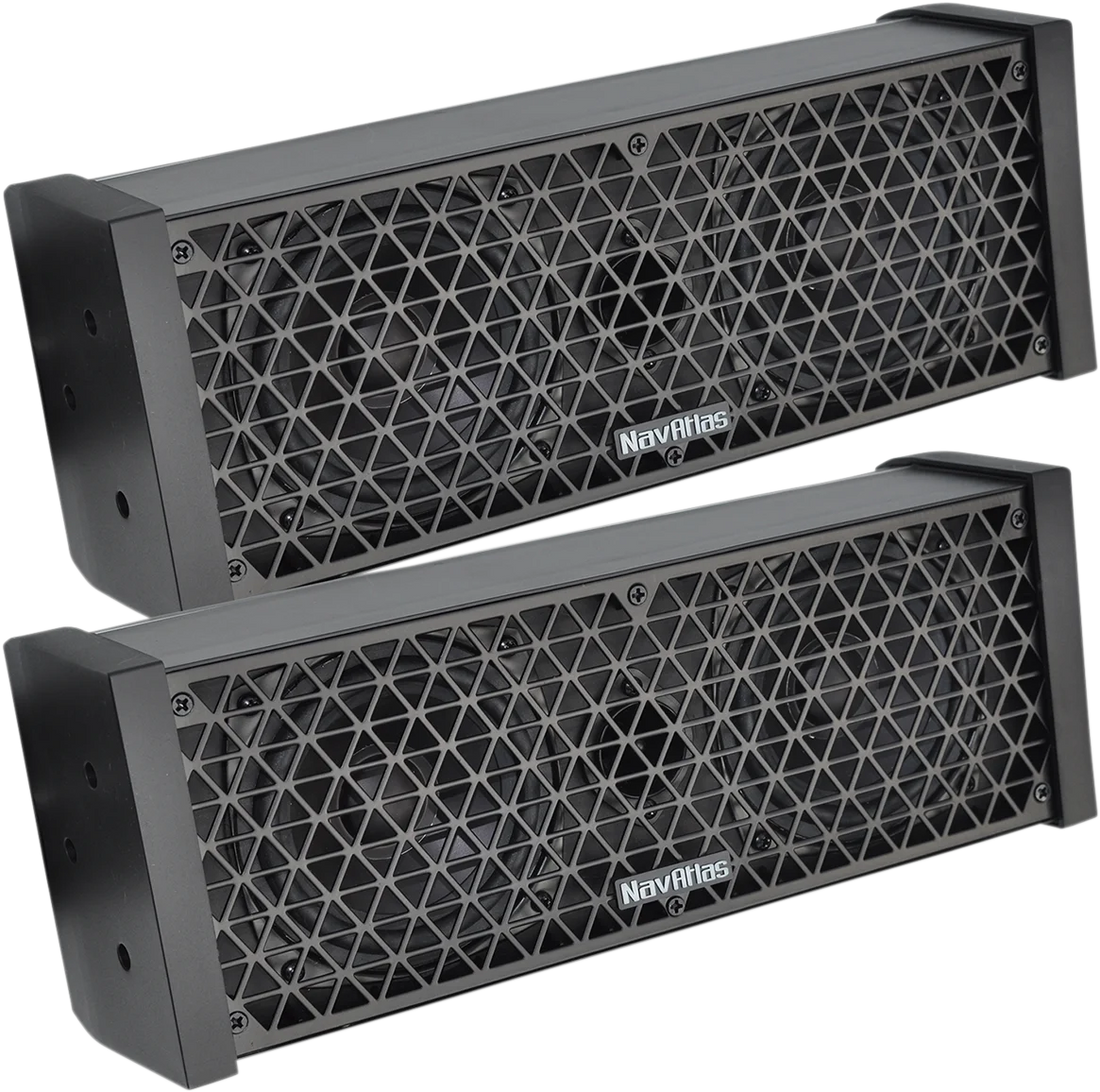 NavAtlas Passive Soundbar Speakers SB235 - Side View