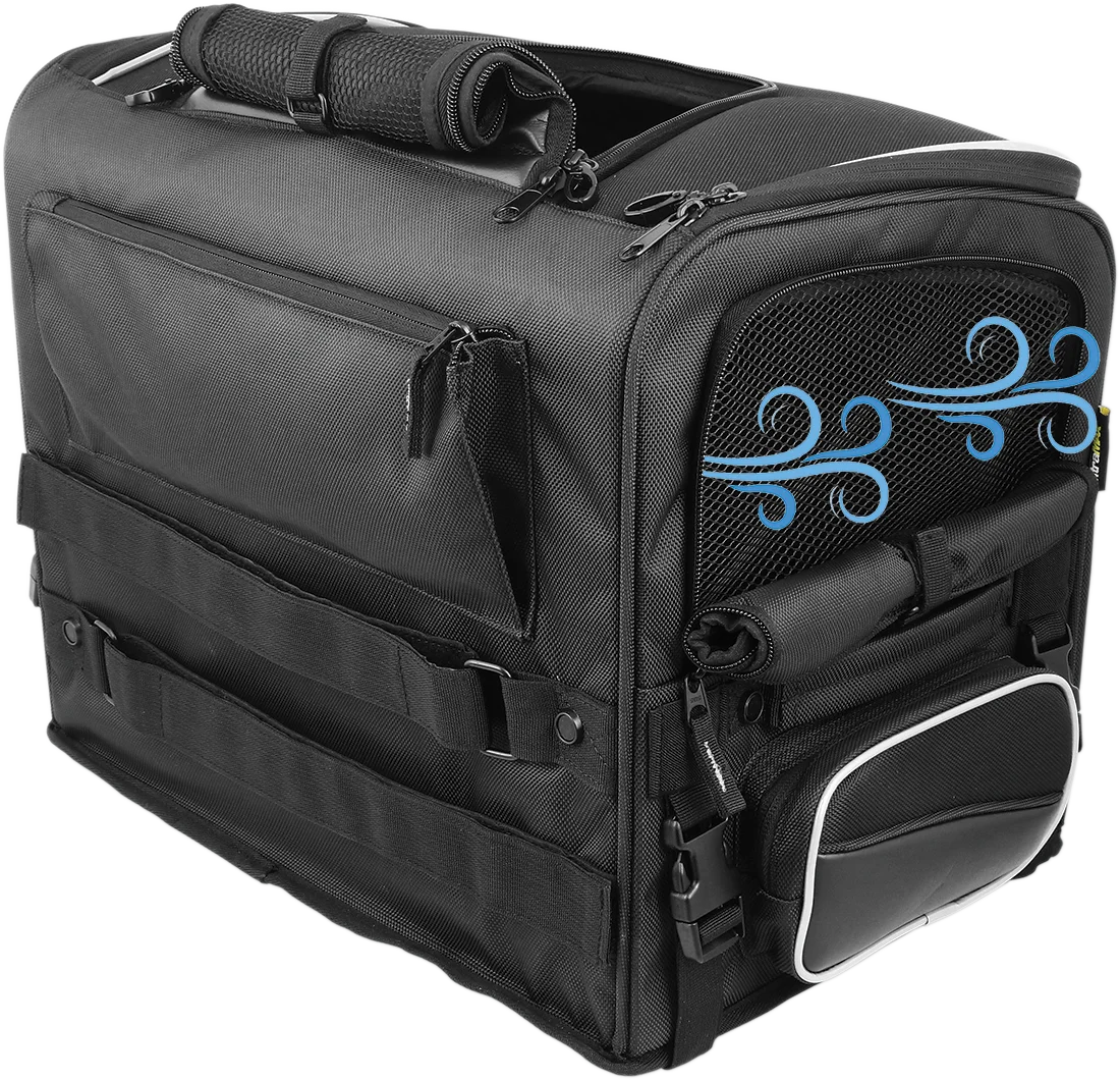 Nelson-Rigg Route 1 Rover Pet Carrier - Black NR-240 - Side View