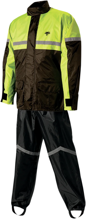 Nelson-Rigg SR-6000 Stormrider Rainsuit - Hi-Viz Yellow/Black - 4XL SR6000HVY07-4XL - Main Product View
