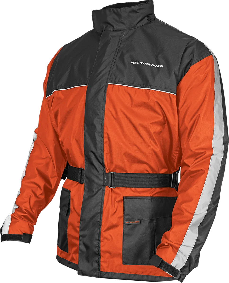Nelson-Rigg Solo Storm Jacket - Hi-Vis/Black - 2XL SSJ-ORG-05-XX - Side View