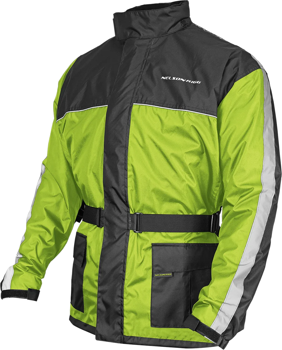 Nelson-Rigg Solo Storm Jacket - Hi-Vis/Black - L SSJ-HVY-03-LG - Side View