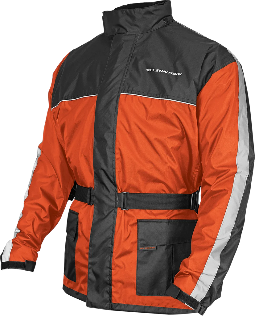 Nelson-Rigg Solo Storm Jacket - Hi-Vis/Black - XL SSJ-ORG-04-XL - Side View