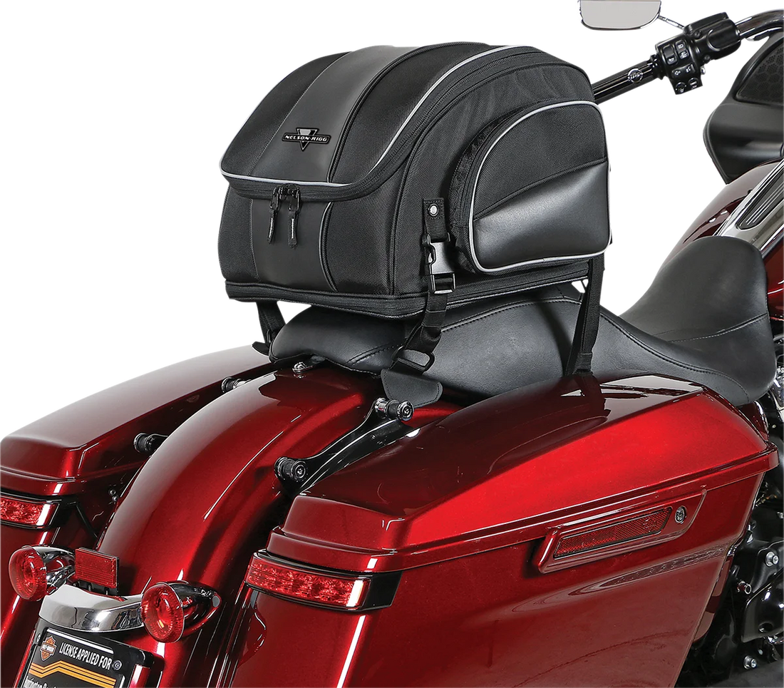 Nelson-Rigg Weekender Backrest Rack Bag NR-215 - Installation View
