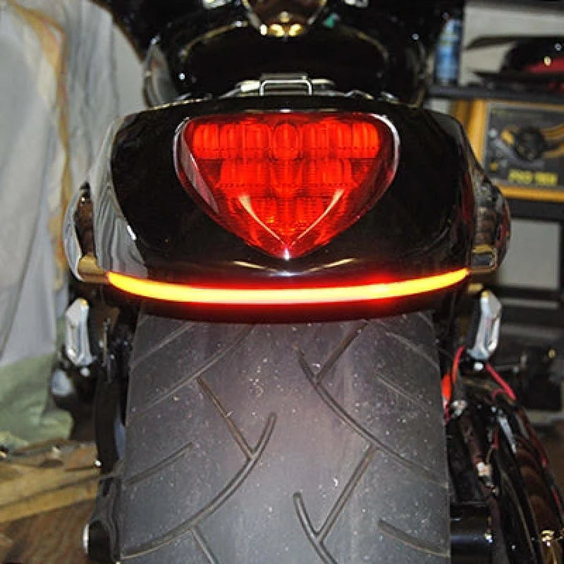 New Rage Cycles 06+ Suzuki M109R Rear Turn Signals w/Load EQ - Amber/Red - Main Product View