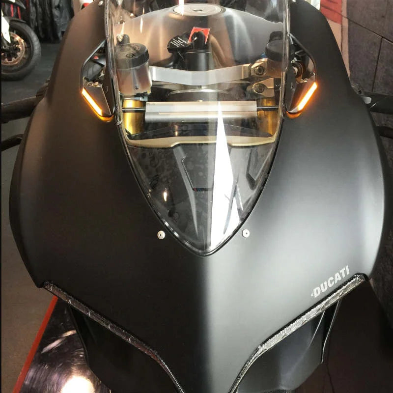 New Rage Cycles 13-15 Ducati 899 Panigale Mirror Block Off Turn Signals