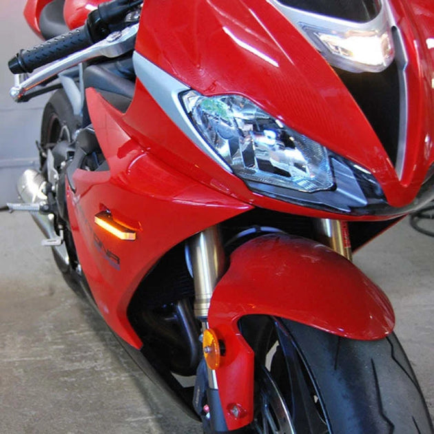 New Rage Cycles Front Turn Signals fits 2013-2014, 2016 Triumph...