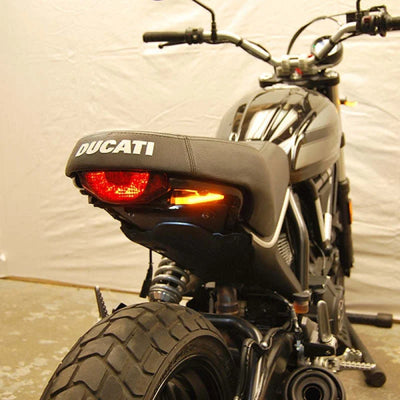 New Rage Cycles Fender Eliminator Kit With Turn Signals Compatible With 15-18 Ducati Scrambler